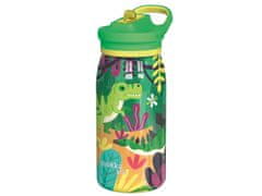 QUOKKA Quokka Kids Pop, Steklenica iz nerjavečega jekla / termos s slamico Dinozavri, 445ml, 40246