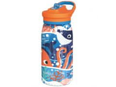 QUOKKA Quokka Kids Pop, Steklenica iz nerjavečega jekla / termos s slamico Ocean, 445ml, 40247