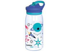 QUOKKA Quokka Kids Glow, Plastična steklenica s slamico Space, 580ml, 40282