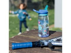QUOKKA Quokka Kids Glow, Plastična steklenica s slamico Space, 580ml, 40282