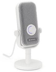 Endorfy Solum Voice S Onyx Mikrofon, žični, stojalo, izskočni filter, RGB osvetlitev, 3,5 mm priključek, USB-C, rdeča na USB-A, bela