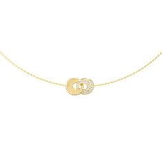 Guess Pozlačena ogrlica Decent Blooming Summer JUBN05219JWYGT/U