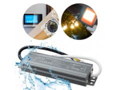 Eco light Hermetično napajanje LED 60W 12V 5A, vodoodporen 158x43x23 mm