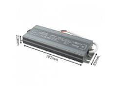 Eco light Hermetično napajanje LED 120W 12V 10A, vodoodporen 187x65x22 mm