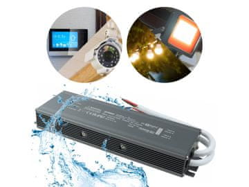 Eco light Hermetično napajanje LED 200W 12V 16.7A, vodoodporen 248x72x33 mm