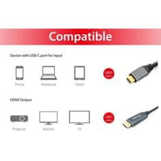 Equip kabel USB-C na HDMI, M/M, 2m, 4K/60Hz