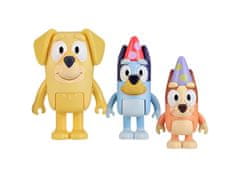 TM Toys Bluey Komplet štirih figuric Pass the Parcel, ladijske figurice, gibljivi deli 3+