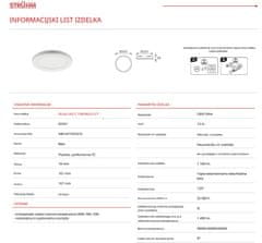 Ideus LED panel 12W vgradno-nadgradni 3CCT 1490lm IP20 OLGA bel