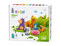 HEY CLAY Hey Clay Živali, igralna glina + dodatki, modelirna glina, 15 barv