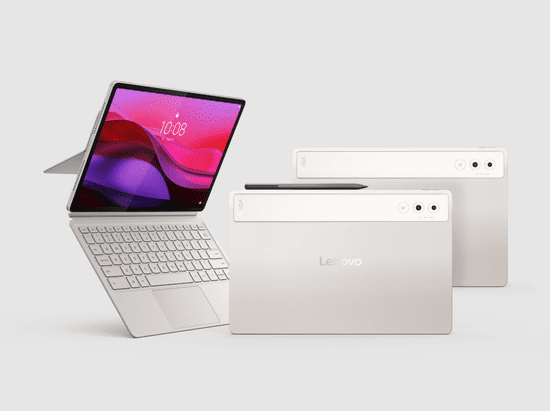 Lenovo Yoga Tab Plus tablični računalnik, 16GB/256GB, WiFi, siv + tipkovnica/pisalo (ZAEG0116HR)