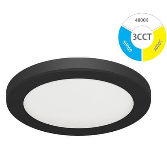 Ideus LED panel 24W vgradno-nadgradni 3CCT 2980lm IP20 OLGA črn