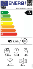 Beko Pralni stroj B3WFT59225W