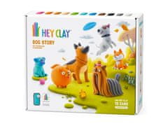 HEY CLAY Hey Clay Psi Plastična masa + dodatki, ustvarjalna zabava, 15 barv