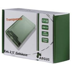 Inter-tech Argus GD-25000 2,5'' prozorno ohišje za disk