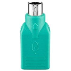 Goobay USB-A (Ž) na Mini-DIN 6 PS/2 (M) miška/tipkovnica zelen adapter