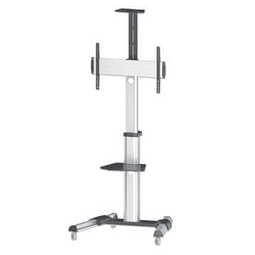 Manhattan 37" do 86" 50KG monitor 12 do 5° nagibni 90° rotacijski večnamenski voziček nosilec stojalo