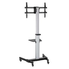 Manhattan 37" do 86" 50KG monitor 10 do 5° nagibni 90° rotacijski večnamenski voziček nosilec stojalo