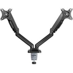 Goobay za 2 monitorja 17"- 32" 9kg plinska vzmet namizni nosilec