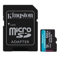 Kingston Canvas Go! Plus microSD 512GB Class 10 UHS-I U3 V30 A2 adapter (SDCG4/512GB) spominska kartica