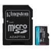 Kingston Canvas Go! Plus microSD 64GB Class 10 UHS-I U3 V30 A2 SD adapter SDCG4/64GB spominska kartica