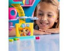 HASBRO Littlest Pet Shop Komplet figuric Fun Factory, živali + dodatki, premične figurice 4+