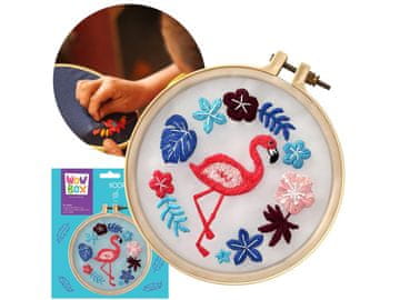 TM Toys Wow Box - Flamingo set za vezenje, ustvarjalni komplet 8+