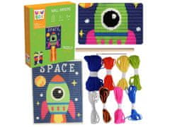TM Toys Wow Box - Macramé Vesoljske raketa Vezenje, set za vezenje ustvarjalna zabava DIY 6+