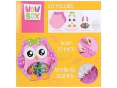 TM Toys  Wow Box Sova Ustvarjalni komplet Blazina z bleščicami DIY