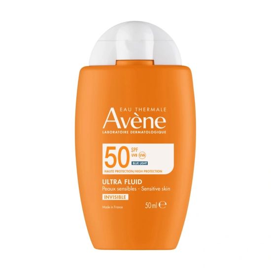 Avéne Zaščitni fluid za občutljivo kožo SPF 50 Invisible (Ultra Fluid) 50 ml