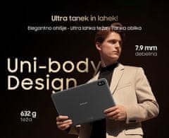 Blackview TAB 18 tablični računalnik, 4G LTE, 8/256GB, IPS, GPS, zelen + ovitek