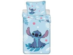 Disney DISNEY Stitch Modra bombažna otroška posteljnina, za deklice, zadrga, 100% bombaž, 140x200cm OEKO-TEX