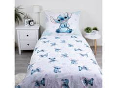 Disney DISNEY Stitch Bombažna dvostranska otroška posteljnina, za deklice, zadrga, 100 % bombaž, 140x200 cm OEKO-TEX
