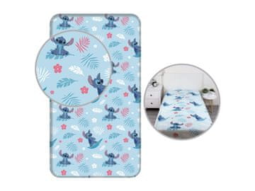 Disney DISNEY Stitch Otroška posteljnina, bombažna, z elastičnim trakom, 90x200cm+25cm, 100 % bombaž, OEKO-TEX