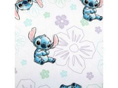 Disney DISNEY Stitch Bela, otroška posteljnina z elastičnim trakom, 100 % bombaž, 90x200cm+25cm, OEKO-TEX