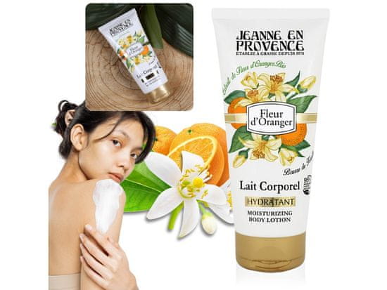 Jeanne En Provence Jeanne en Provence - Fleur d'Oranger Vlažilni naravni losjon za telo z vonjem pomaranče 200ml