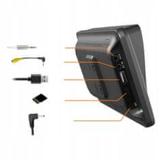 Dexxer 12-24V prenosni univerzalni touch avtoradio USB Bluetooth 5.0 ANDROID HD LCD 7”