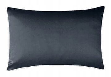 shumee MARO HOME antracitna prevleka za vzglavnik z belimi pasovi 40x40