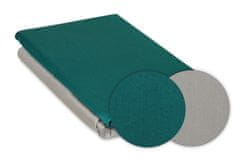 shumee Dvostranska posteljnina iz satena 140x200 + 70x80 flaš. MATEX zelena/temno siva