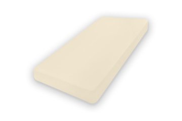 shumee CLASSIC žersej rjuha z elastiko 130x190, 140x200x20, ecru_02, MATEX