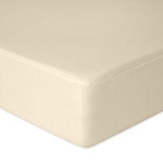 shumee CLASSIC žersej rjuha z elastiko 130x190, 140x200x20, ecru_02, MATEX