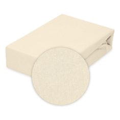 shumee CLASSIC žersej rjuha z elastiko 130x190, 140x200x20, ecru_02, MATEX