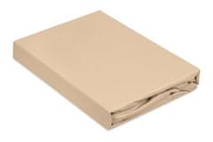 shumee PREMIUM žersej oprijeta rjuha z elastiko 110x190, 120x200x20 temno bež_16 MATEX