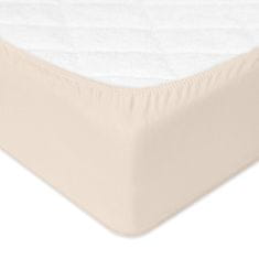 shumee PREMIUM žersej oprijeta rjuha z elastiko 130x190, 140x200x30, bež_15, MATEX