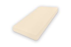 shumee PREMIUM rjuha iz džersija z elastiko 180x190, 180x200x30, ecru_02, MATEX