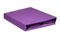 shumee PREMIUM žersej oprijeta rjuha z elastiko 130x190, 140x200x20, vijolična_23, MATEX