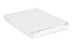 shumee PREMIUM žersej oprijeta rjuha z elastiko 130x190, 140x200x20, bela_01, MATEX
