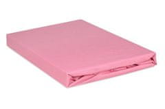 shumee PREMIUM žersej oprijeta rjuha z elastiko 130x190, 140x200x20, roza_10, MATEX