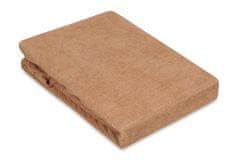 shumee FROTTE PREMIUM oprijeta rjuha z elastiko 130x190, 140x200x20 svetlo rjava_17 MATEX
