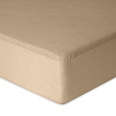 shumee CLASSIC žersej oprijeta rjuha z elastiko 130x190, 140x200x20 temno bež_16 MATEX