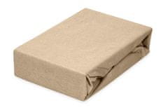 shumee CLASSIC žersej oprijeta rjuha z elastiko 130x190, 140x200x20 temno bež_16 MATEX